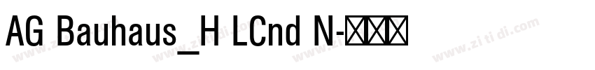 AG Bauhaus_H LCnd N字体转换
